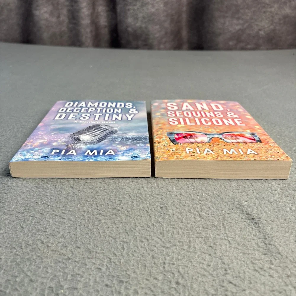 Pia Mia Starlight Novel Set Sand Sequins Silicone Diamonds Deception Destiny